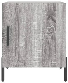 Mesa cabeceira 40x40x50 cm derivados de madeira cinzento sonoma