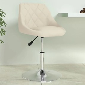 vidaXL Banco de bar veludo cor creme