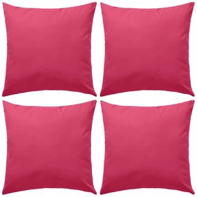Almofadas para exterior 4 pcs 45x45 cm rosa