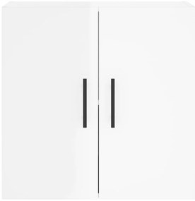 Armário de parede 60x31x60cm derivados madeira branco brilhante