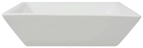 Lavatório quadrado branco cerâmica 41,5x41,5x12 cm