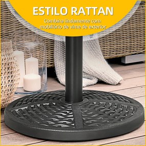 Base de Chapéu de Sol Redonda Suporte para Chapéu de Sol Preenchido de