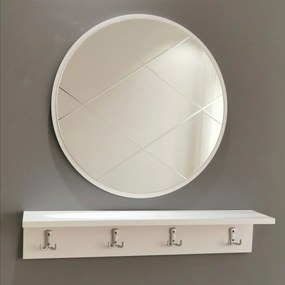 Hall Stand V100 – Branco – Largura: 80 cm Altura: 15 cm Profundidade: