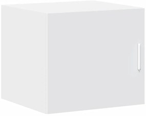 Armário de arrumação estreito derivados de madeira branco