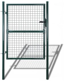 vidaXL Grade de parede para portão de jardim com tela de 100x150 cm