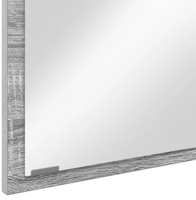 Espelho de Casa de Banho com Luz LED Cinza Sonoma 90x8,5x37 cm