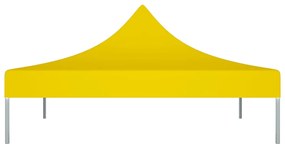 Teto para tenda de festas 3x3 m 270 g/m² amarelo