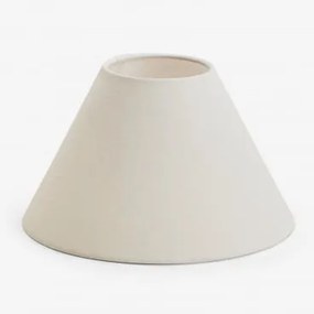 Abajur Em Linho Menorca Branco & Ø20 Cm - Sklum