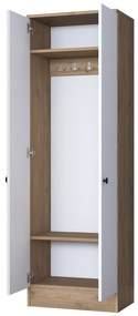 Cabide P6 – Branco Nogueira – 59,8x182,8x37,5 cm