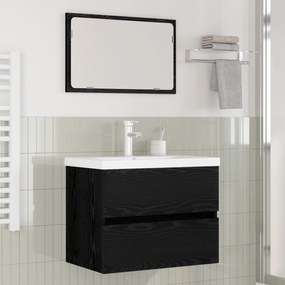 vidaXL Conjunto de Móveis para Banheiro 3 pcs carvalho artisiano
