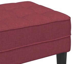 Banco vidaXL Vermelho Vinho 113x57x39 cm Tecido