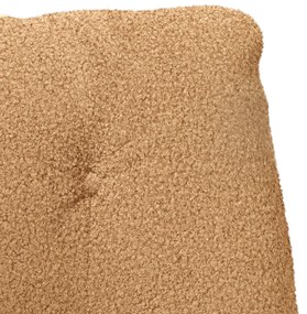 Cadeira Relaxante Bege em Tecido Tipo Lã Cachecol