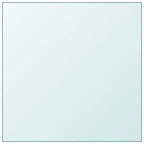 vidaXL Tampo de mesa 40x40 cm vidro temperado transparente