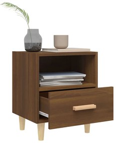 Mesas de cabeceira 2 pcs 40x35x47 cm cor carvalho castanho