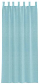 Cortinas de voile com laços 2 pcs turquesa 140x225 cm