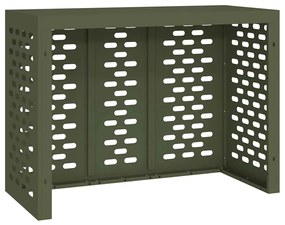 Capa para Ar Condicionado Verde-Azeitona 110x50x80 cm Aço