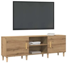 Aparador de TV vidaXL em Carvalho Artisan - 150x30x50 cm - Feito de Ma