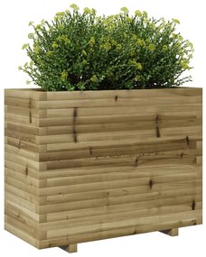 Vaso/floreira de jardim 90x40x72,5 cm madeira pinho impregnada