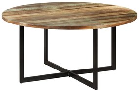 Mesa de jantar 150x75 cm madeira recuperada maciça