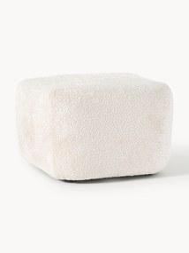 Pufe em teddy-bouclé Wolke