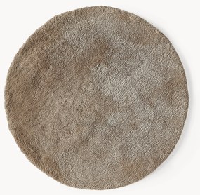 Tapete felpudo redondo de pelo comprido Leighton