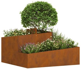 Plantadeira 80x80x50 cm Aço Resistente ao Tempo