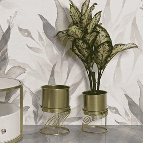 CONJUNTO DE 2 SUPORTES VASOS 2 Ø 23X35-20X30 CM (PLANTAS NÃO INCLUIDAS)
