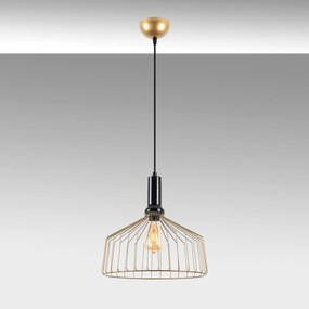 Candeeiro Chandelier Dear – Dourado Brilhante – 34 x 34 x 134 cm