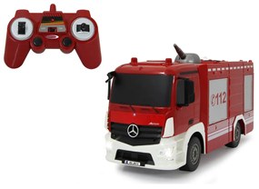 Camião bombeiros telecomandado TLF com função pulverização água Mercedes-Benz Antos 1:26 2,4GHz