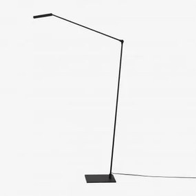 Luminária De Chão Led De Ferro Valtyn Preto - Sklum