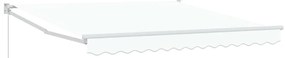 Toldo Retrátil Manual Branco 350x250 cm