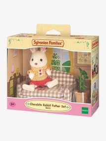 5013 - Papá Coelho Chocolate com sala, SYLVANIAN FAMILIES bege medio estampado