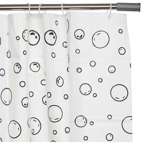Varão para Cortinas Cinzento Alumínio Branco Plástico