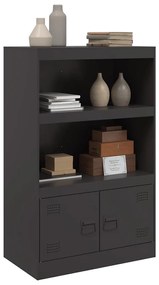 Aparador 67x39x107 cm aço preto