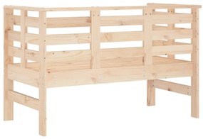 Banco de jardim 111,5x53x71 cm madeira de pinho maciça