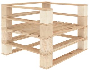 vidaXL Poltrona de paletes para jardim madeira