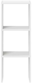 Estante empilháveis 30x30x80 cm derivados de madeira branco