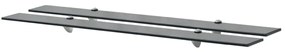 vidaXL Prateleiras flutuantes 2 pcs vidro 100x10 cm 8 mm