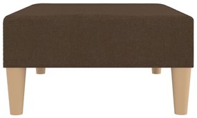 Apoio de pés tecido 78x56x32 castanho