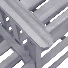 Cadeiras de jardim c/ mesa de centro e almofadões acácia maciça