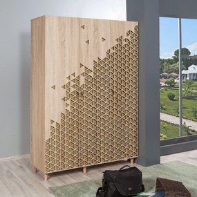 Roupeiro Mode – Carvalho Sonoma – 135 cm x 192 cm x 52 cm