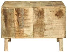 Mesa de Café 50x50x35 cm Madeira de Mangueira Maciça