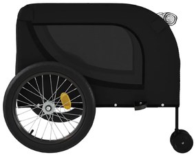 Reboque bicicleta p/ animais tecido oxford/ferro preto