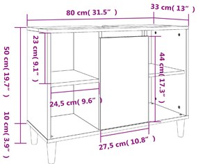 3 pcs conj. móveis casa banho derivados madeira cinza cimento