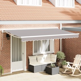 vidaXL Tecido de Substituição para Toldo para Estrutura 4x2 m Cinza Claro