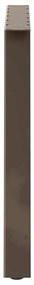 Pés de mesa de jantar em formato A, 2 peças, 90x (72-73) cm, aço