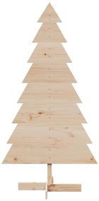 Árvore de Natal decorativa 150 cm madeira de pinho maciça