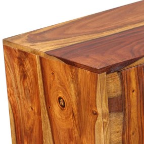 Aparador em madeira de acácia maciça 120x30x80 cm