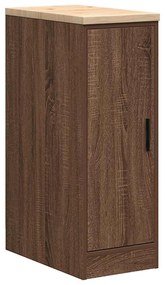 Armários de garagem 2pcs derivados de madeira carvalho castanho