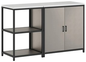Conjunto de Armazenamento de Cozinha 2 pcs Ferro Enferrujado